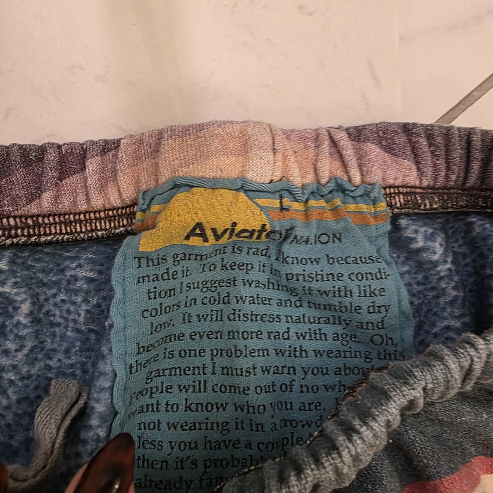 Aviator Nation Purple and Blue Joggers - Picture 4 of 4